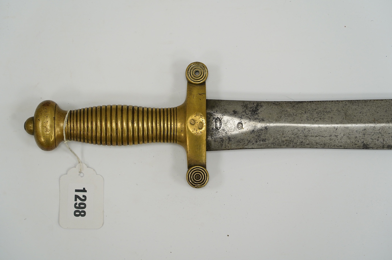 A French gladius regulation blade stamped; ‘Talabot, Paris’, regulation brass hilt, blade 48cm. Condition - good, some age wear